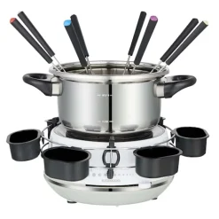 MELISSA Elektrisk fondue 2L 1200W Rostfritt stål / Vit