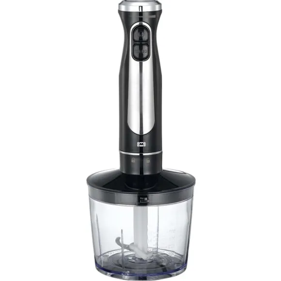MELISSA Stavmixer med hackare visp kopp 600W Svart / Rostfritt stål