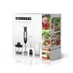 MELISSA Stavmixer med hackare visp kopp 600W Svart / Rostfritt stål