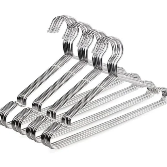 Metallgalgar 30-pack, rostfritt stål, robusta metallgalgar 40 cm