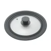 Metaltex lock till stekpanna 20-24 cm glas/silikon/svart