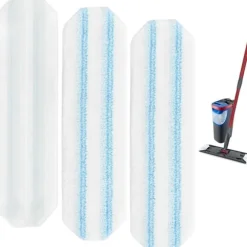 Mikrofibermoppdynor - 3-pack, kompatibla med Vileda H2Pro & O-Cedar H2Pro, för effektiv rengöring