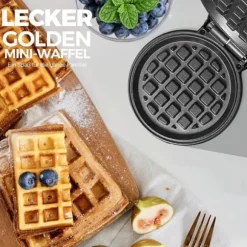 Mini Wafflejärn - HIYAA - Rosa - Non-stick - 10,16 cm - Elektrisk