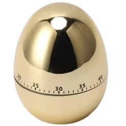 60 minuter Äggmodell Mekanisk timer Matlagning Väckarklocka Manuell timer för köksguld