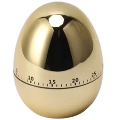 60 minuter Äggmodell Mekanisk timer Matlagning Väckarklocka Manuell timer för köksguld