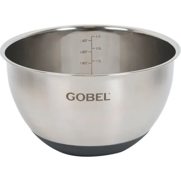 Mixerskål - Louis Tellier förberedningsskål - GL20P004 - Gobel - Silikonbottenskål - 20 cm