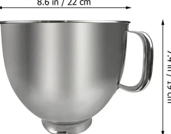 Mixerskål Metall Serveringsskål Metall Salladsskål Blandare Tillbehör Mixertillbehör Metal Mixer skålar Extra stor mixerskål Matskål
