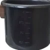 MJÖLKKOKARE MED ANTIKLISTERYTA och mätkopp 1.2L 12cm BRUNBESTE BB-2547