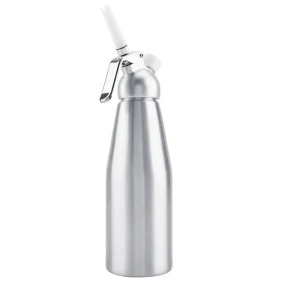 1000ml bärbar aluminium vispad grädde dispenser skummare dessertverktyg
