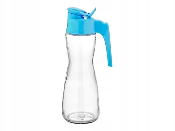 275ML OLIVOLJEFLASKA GLAS 1 st. MED HANDTAG OCH LOCK FÖR OLJA OCH ÄTTIKA