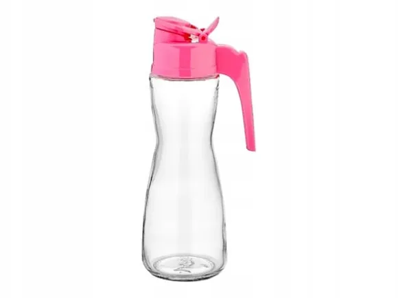 275ML OLIVOLJEFLASKA GLAS 1 st. MED HANDTAG OCH LOCK FÖR OLJA OCH ÄTTIKA