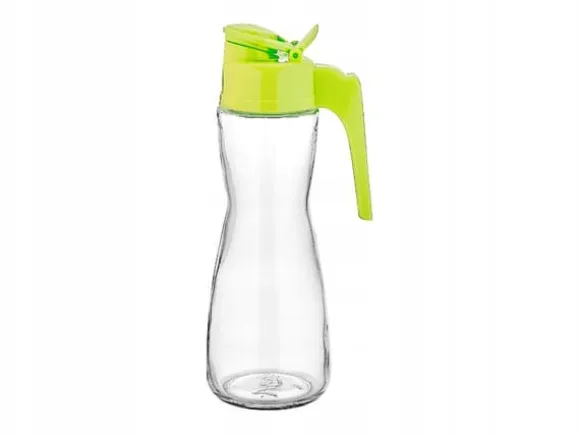 275ML OLIVOLJEFLASKA GLAS 1 st. MED HANDTAG OCH LOCK FÖR OLJA OCH ÄTTIKA