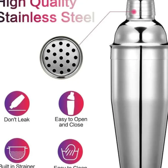 750ML Rostfritt Stål Blender Set 5 Delar Bar Cocktailverktyg
