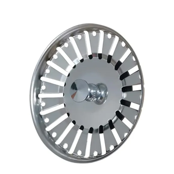 84mm Rostfritt Stål Diskbänkssil - Perfekt Diskbänkstillbehör, Kompatibelt med Standard Diskbänkar