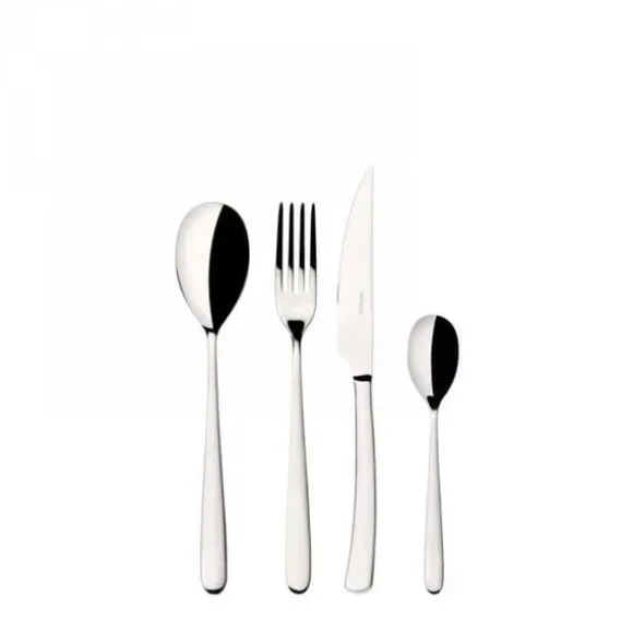 Ménagère - PRELUDIO - 24 Delar - Rostfritt stål 18/10 - Modern design - Diskmaskinssäker