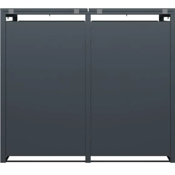 Modern 240L Dubbel Soptunnelskydd med Väderskyddad Design för Trädgårdsförvaring