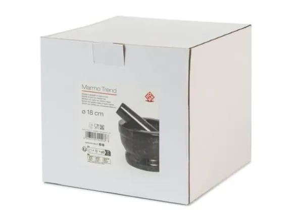 Mortel - Hem - 9716218 - Svart marmor - Diameter 18 cm - Manuell