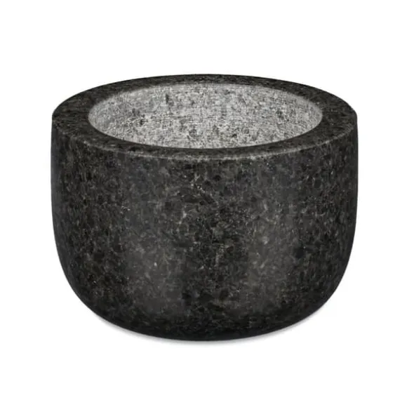 Mortel och stöt, Granit, 6x8,5 cm, Grå