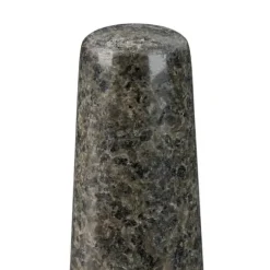 Mortel och stöt, 8x16 cm, Grå, Granit