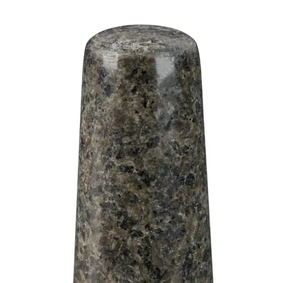 Mortel och stöt, 8x16 cm, Grå, Granit