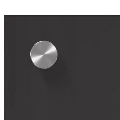 Mörk Grå Kök Backsplash i Härdat Glas - Värmebeständig & Lätt att Rengöra | Storlek: 80x40x0,6 cm