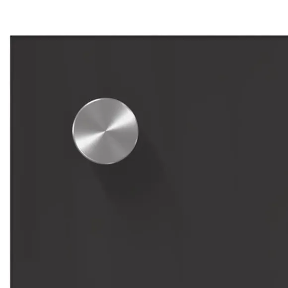 Mörk Grå Kök Backsplash i Härdat Glas - Värmebeständig & Lätt att Rengöra | Storlek: 80x40x0,6 cm