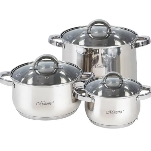 MR-2120-6L 6-delat kastrullset (1,5 l, 3,0 l, 5,0 l)