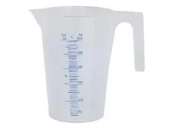 Mätbägare 0,5 ltr Öppet handtag Mjuk plast PP