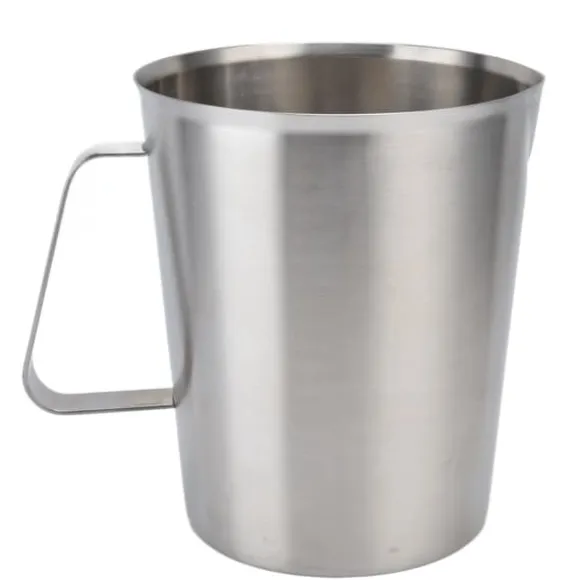 Mätkopp i rostfritt stål för skumning av kaffemjölk - Korrosionsbeständig med skala - 1500ML