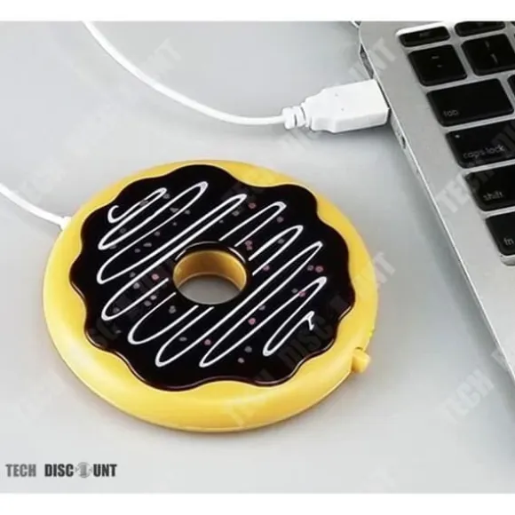 Muggvärmare - TD® - Donut - USB-elektrisk - Vintage design - Värmeplatta