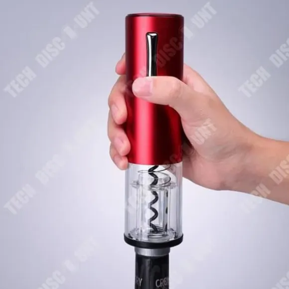 Multifunktionell elektrisk flasköppnare - TD® - Röd - Automatisk - Modern - 18,5 x 4,5 cm