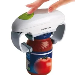 Multifunktionell elektrisk burköppnare - LUNAVO - Modell 070 - Halkfri - 2 AA-batterier - 6W