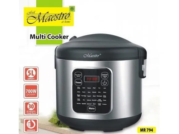 Multifunktionell gryta Feel Maestro MR-794 900 W 5 L, svart