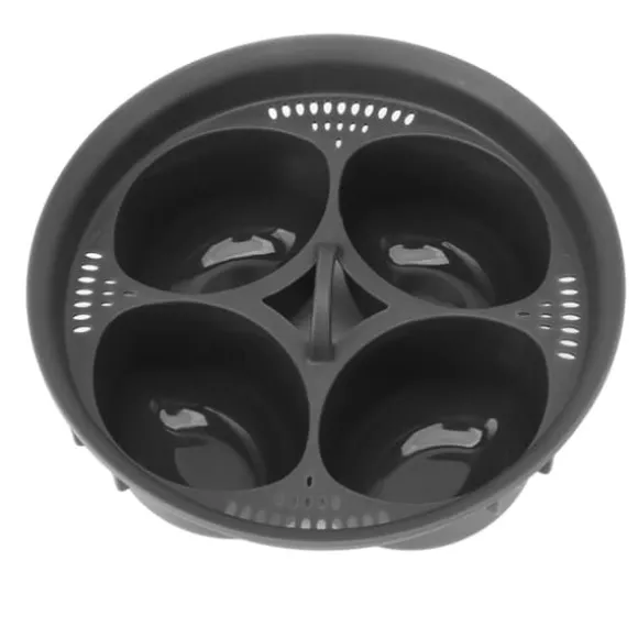 Multifunktionell ångkorg Livsmedelskvalitet PP 4 äggformar Ångkokare tillbehör för TM5