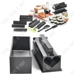 Multifunktionellt sushiverktyg - TD® - Hemmafix - 10 delar - ABS - Svart