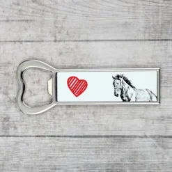 Mustang - flasköppnare med häst, personlig kylöppnare, unik present till en man från Art-Dog