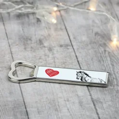 Mustang - flasköppnare med häst, personlig kylöppnare, unik present till en man från Art-Dog