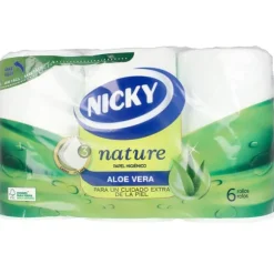 NATURE ALOE VERA toilet paper 3 layers 6 units