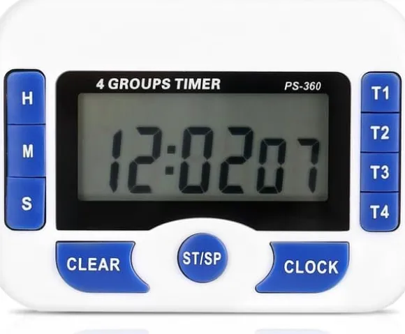 Nedräkningstimer Kökstimer Äggtimer Korttidstimer Matlagningstimer Multifunktion 4-kanals digital matlagningstimer Magnetisk laboratorieklocka med di | CDON