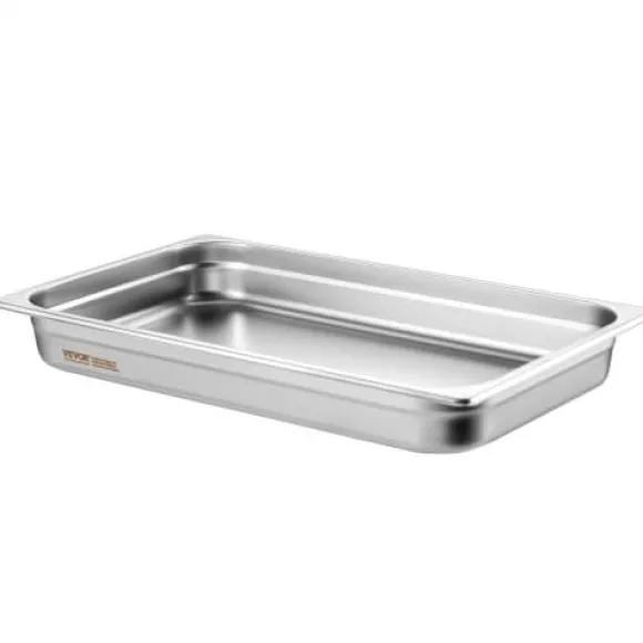 Ångbordsform, 6-pack fullstorlek anti-jam, 53x32.8x6.7 cm, rostfritt stål, förvaring