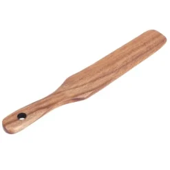 Non-stick matlagningsspatel av trä - Teak gräddträ, perfekt för hushållsredskap