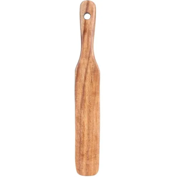 Non-stick matlagningsspatel av trä - Teak gräddträ, perfekt för hushållsredskap
