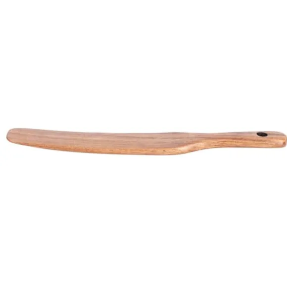 Non-stick matlagningsspatel av trä - Teak gräddträ, perfekt för hushållsredskap