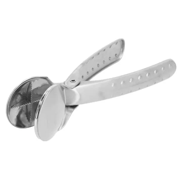 Nötknäppare i rostfritt stål kastanjklämma Metall multifunktionell nötöppnartång för kökssilver