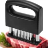 OBOSOE 48-Blads Köttmörkare/Köttmörning i Rostfritt Stål - För Alla Köttsorter Inkl. Nöt & Fläsk
