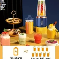OBOSOE Bärbar Juice Extractor / Juicepress – USB-Uppladdningsbar, Reselock, För Smoothies & Juice