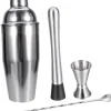OBOSOE Cocktail set Dubbel shaker 750ml Rostfritt stål Silver 4 delar