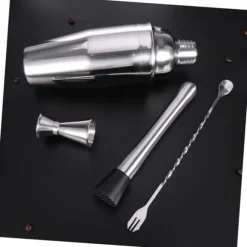 OBOSOE Cocktail set Dubbel shaker 750ml Rostfritt stål Silver 4 delar