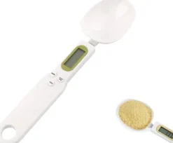 OBOSOE Digital Köksvåg-Sked 500 g/0,1 g – Med Tarafunktion För Mjöl, Vätska, Te, Medicin