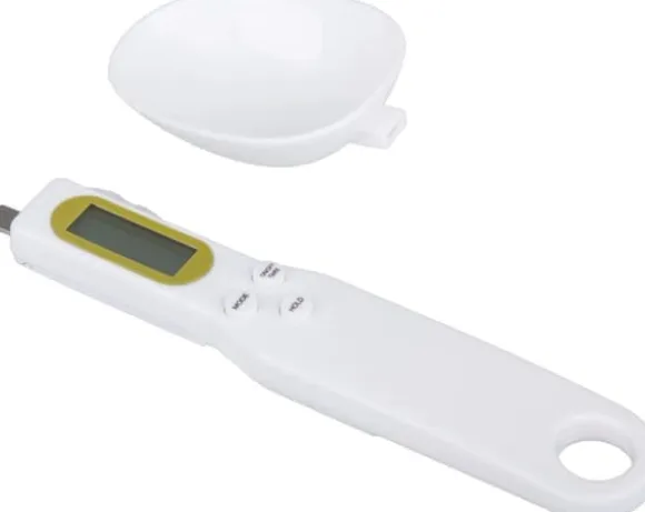 OBOSOE Digital Köksvåg-Sked 500 g/0,1 g – Med Tarafunktion För Mjöl, Vätska, Te, Medicin
